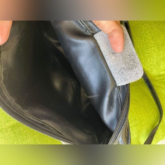 salvatore ferragamo Black Patent "PROJECT" Shoulder Purse - Picture 9 of 16